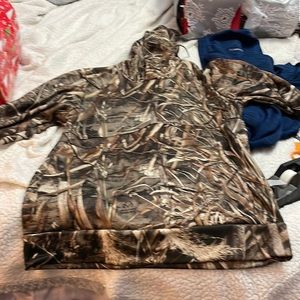 Under armor hoodie in a hunting pattern- worn a few times